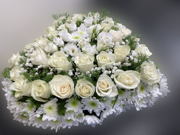 Cuore di fiori bianchi cod-0002 vista 1